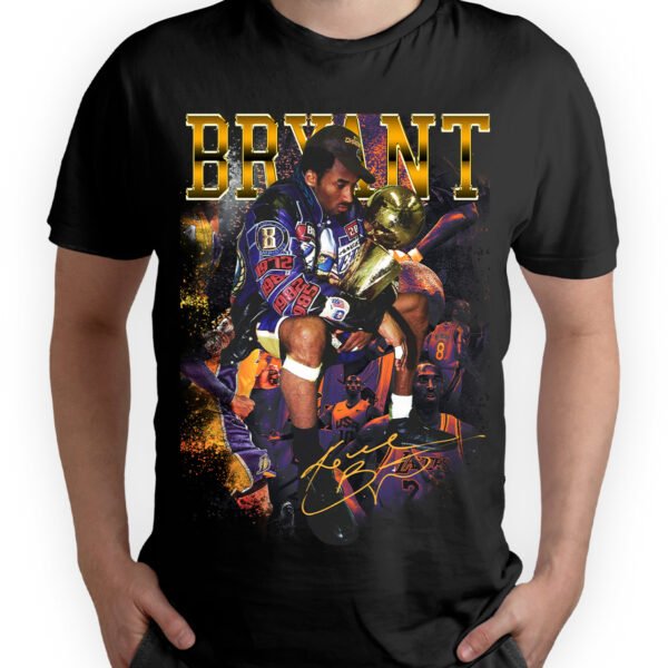 Playera Negra Hombre Kobe Bryant Casual Urbano