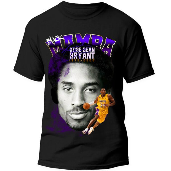 Playera Negra Hombre Kobe Bryant Casual Urbano