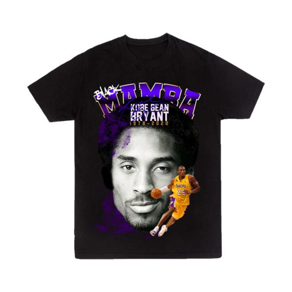 Playera Negra Hombre Kobe Bryant Casual Urbano