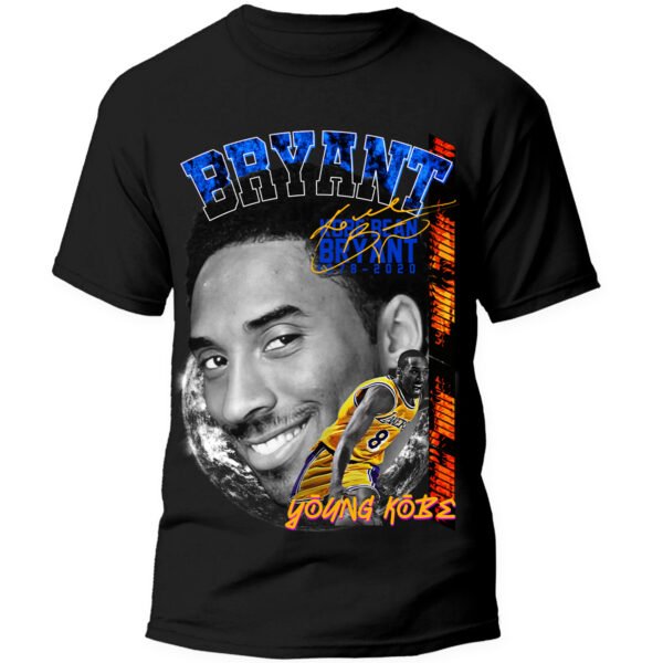 Playera Negra Hombre Kobe Bryant Casual Urbano