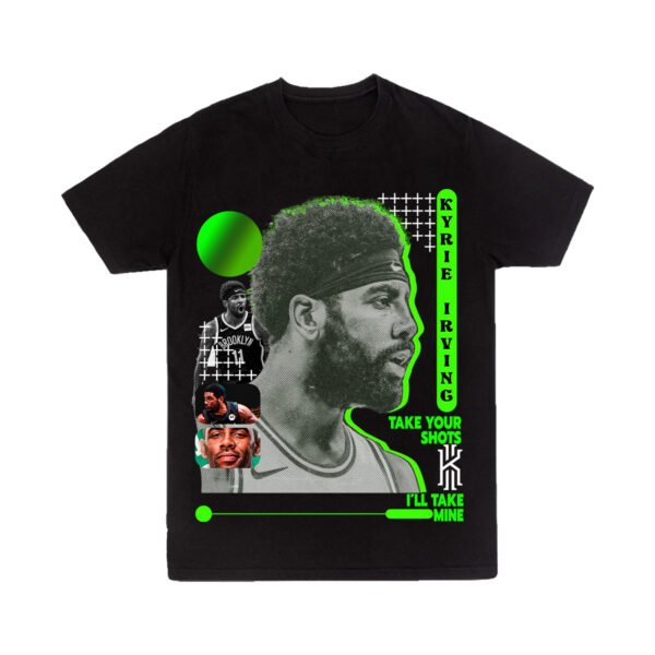 KI 3 Playera Negra Hombre Kyrie Irving Casual Urbano