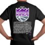 Playera Negra Hombre Sacramento Kings Casual Urbano