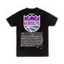 Playera Negra Hombre Sacramento Kings Casual Urbano