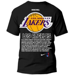 Lakers Espalda Playera Negra Hombre Los Angeles Lakers Casual Urbano