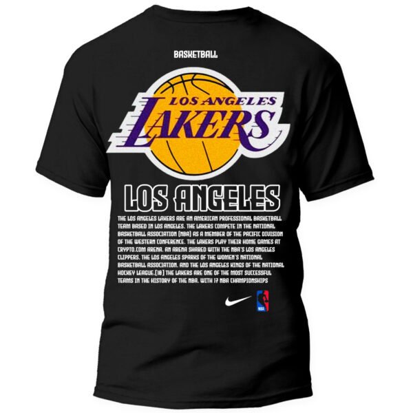 Lakers Espalda Playera Negra Hombre Los Angeles Lakers Casual Urbano