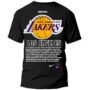 Lakers Espalda Playera Negra Hombre Los Angeles Lakers Casual Urbano