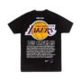 Lakers Espalda Playera Playera Negra Hombre Los Angeles Lakers Casual Urbano