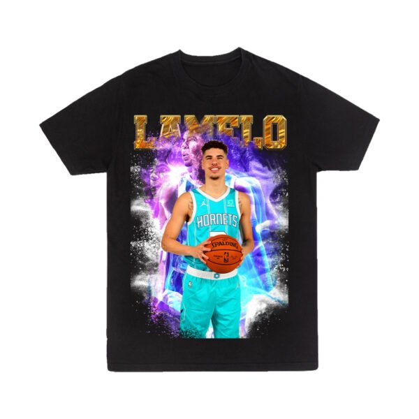 Lamelo 3 Playera Negra Hombre LaMelo Ball Casual Urbano