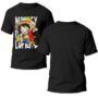 Playera Anime Negra Hombre One Piece Casual Urbano