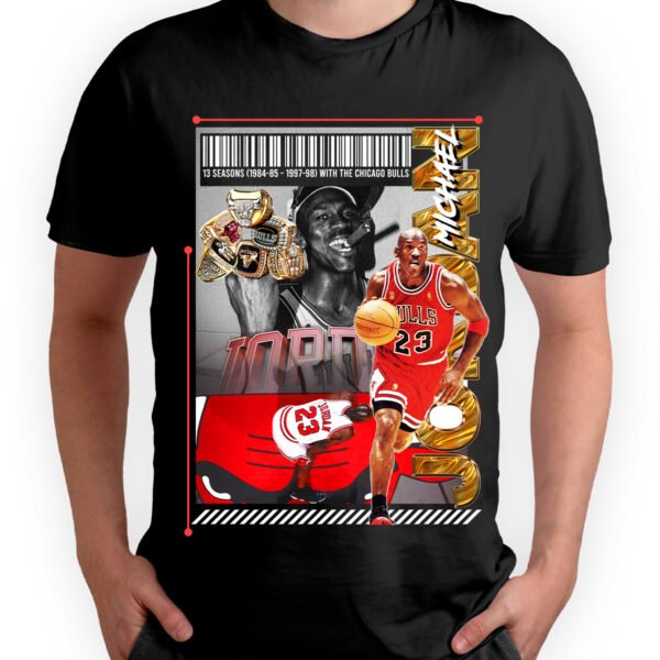 Playera Negra Hombre Michael Jordan Casual Urbano