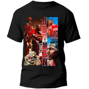 MJ2 1 Playera Negra Hombre Michael Jordan Casual Urbano
