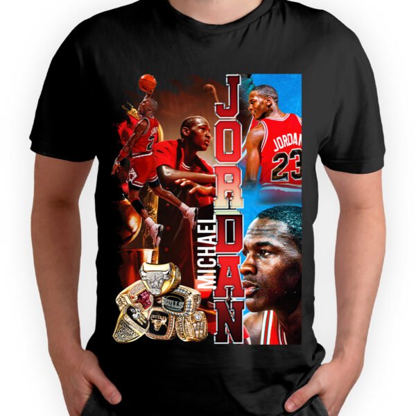 Playera Negra Hombre Michael Jordan Casual Urbano