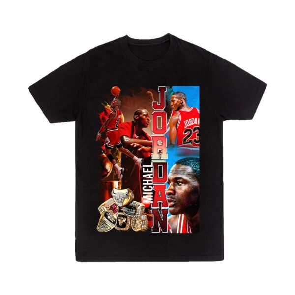 Playera Negra Hombre Michael Jordan Casual Urbano