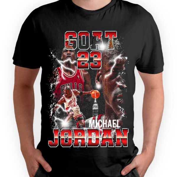 Playera Negra Hombre Michael Jordan Casual Urbano