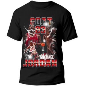 MJ3 3 Playera Negra Hombre Michael Jordan Casual Urbano