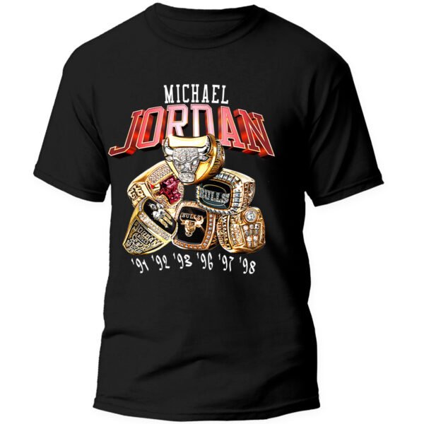 Playera Negra Hombre Michael Jordan Casual Urbano