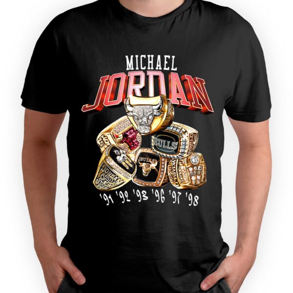 Playera Negra Hombre Michael Jordan Casual Urbano