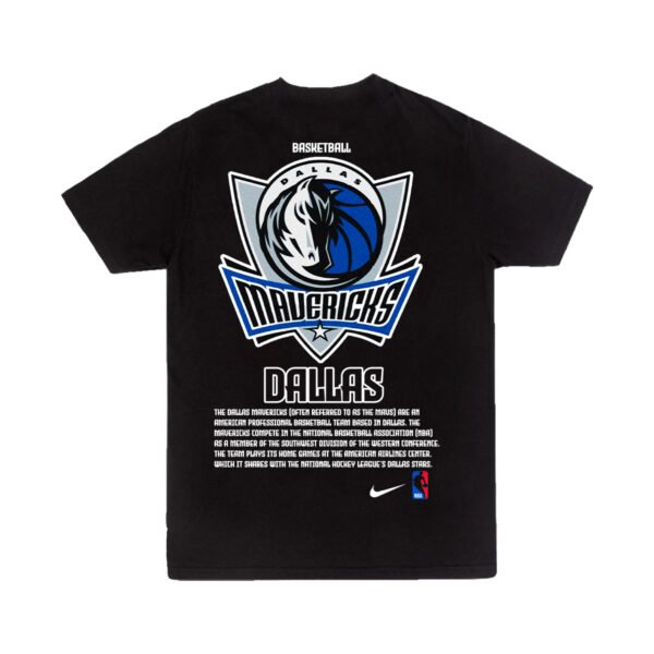 Playera Negra Hombre Dallas Mavericks Casual Urbano