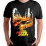 Playera Negra Hombre Rápidos y Furiosos Casual Urbano