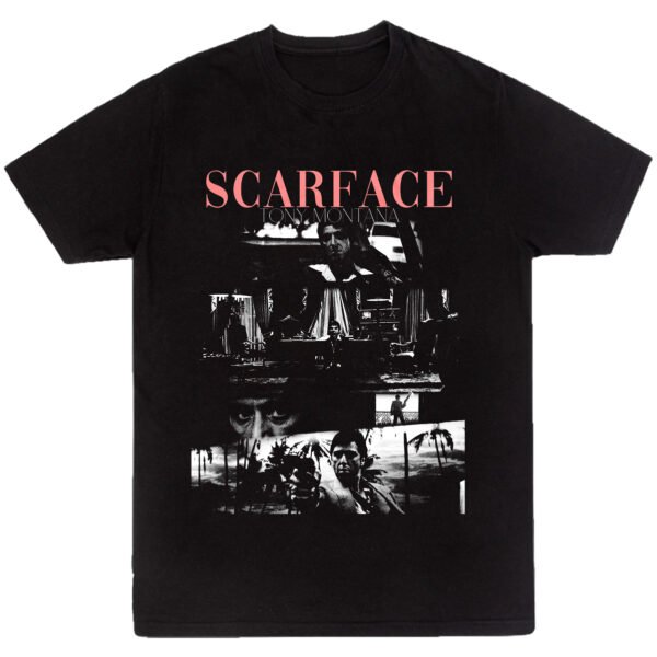 Playera Negra Hombre Scarface Casual Urbano