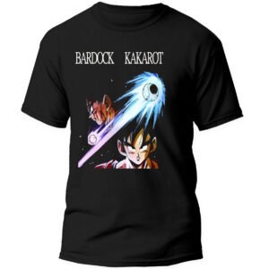 Playera Anime Negra Hombre Dragon Ball Z Casual Urbano