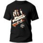 Mesa de trabajo 2-100 Playera Negra Hombre Rápidos y Furiosos Casual Urbano