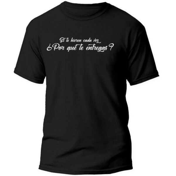 "Mi Buen Corazón" Playera Sonidera 100% Algodón color Negro