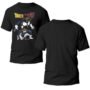 Playera Anime Negra Hombre Dragon Ball Z Casual Urbano
