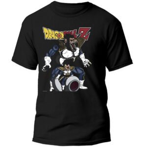 Playera Anime Negra Hombre Dragon Ball Z Casual Urbano