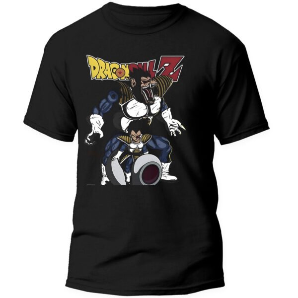 Playera Anime Negra Hombre Dragon Ball Z Casual Urbano