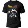 Playera Anime Negra Hombre Dragon Ball Z Casual Urbano