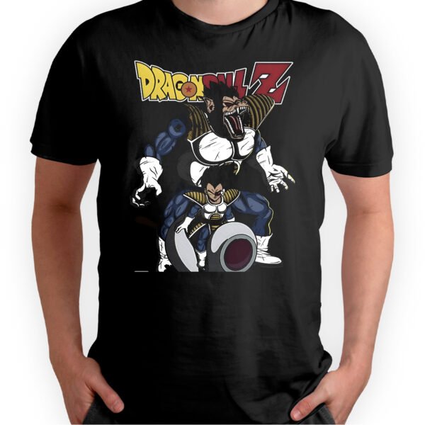 Playera Anime Negra Hombre Dragon Ball Z Casual Urbano