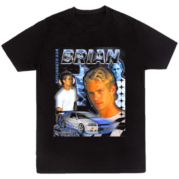 Playera Negra Hombre Rápidos y Furiosos Casual Urbano