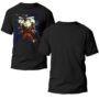 Playera Anime Negra Hombre Dragon Ball Z Casual Urbano