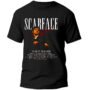 Mesa de trabajo 26-100 Playera Negra Hombre Scarface Casual Urbano