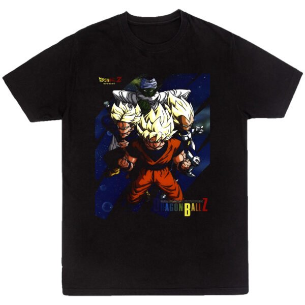 Playera Anime Negra Hombre Dragon Ball Z Casual Urbano