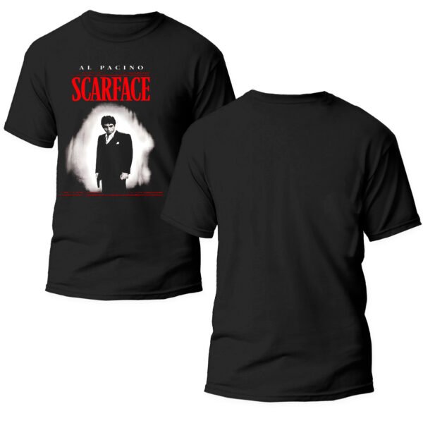 Playera Negra Hombre Scarface Casual Urbano