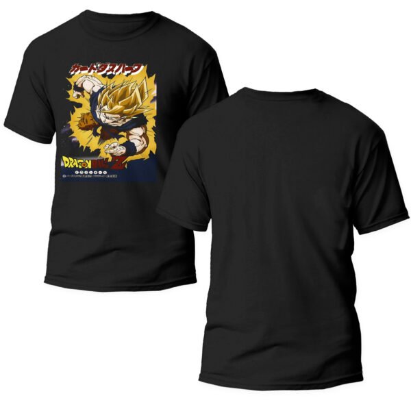Playera Anime Negra Hombre Dragon Ball Z Casual Urbano