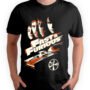 Mesa de trabajo 3-100 Playera Negra Hombre Rápidos y Furiosos Casual Urbano
