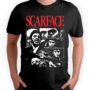Playera Negra Hombre Scarface Casual Urbano