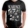 Mesa de trabajo 3-100 Playera Negra Hombre Scarface Casual Urbano