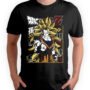 Playera Anime Negra Hombre Dragon Ball Z Casual Urbano