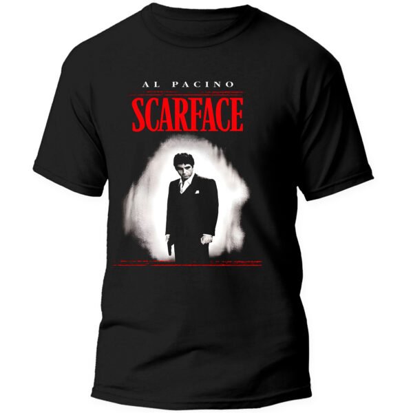 Playera Negra Hombre Scarface Casual Urbano