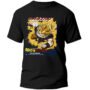 Playera Anime Negra Hombre Dragon Ball Z Casual Urbano