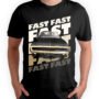 Playera Negra Hombre Rápidos y Furiosos Casual Urbano