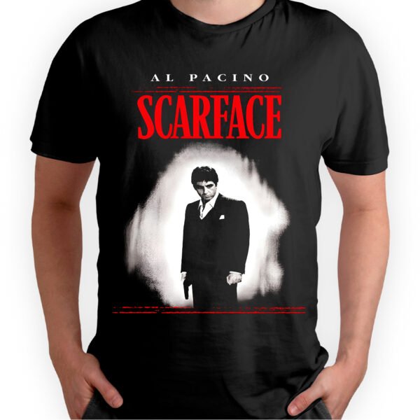 Playera Negra Hombre Scarface Casual Urbano