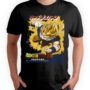 Playera Anime Negra Hombre Dragon Ball Z Casual Urbano