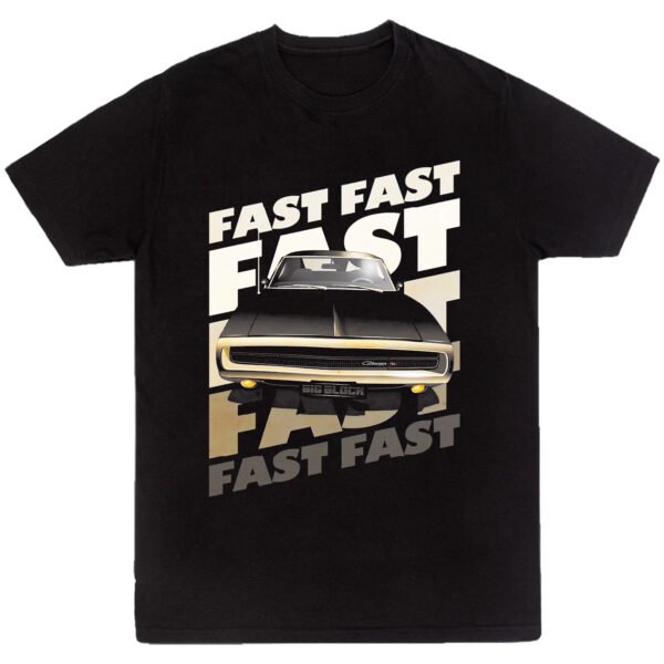 Playera Negra Hombre Rápidos y Furiosos Casual Urbano