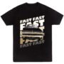 Playera Negra Hombre Rápidos y Furiosos Casual Urbano