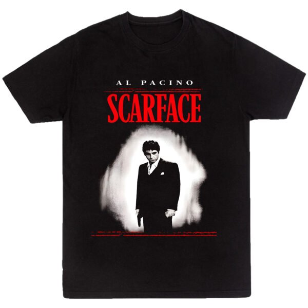 Playera Negra Hombre Scarface Casual Urbano